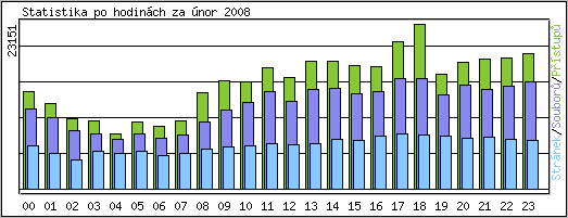 Statistika po hodin�ch