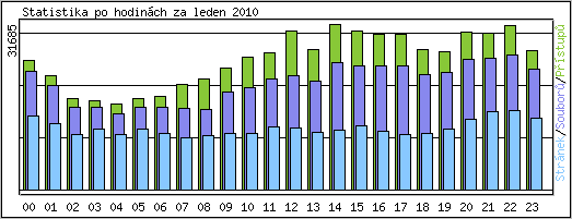 Statistika po hodin�ch