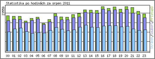 Statistika po hodin�ch