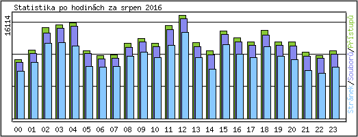 Statistika po hodin�ch